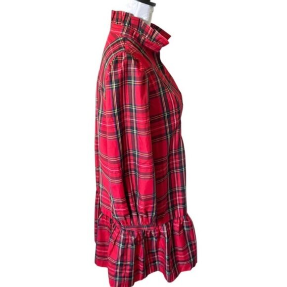 Tuckernuck Palmerston Dress Red Plaid Royal StewartTartan NEW - Picture 7 of 10